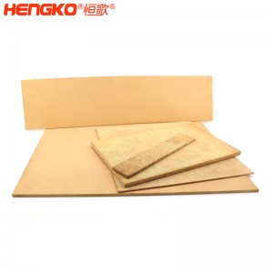 多孔徑燒結過濾銅濾板孔隙率均勻耐高溫阻力小粉末顆粒青銅濾芯，用于船舶工業