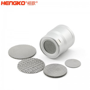廠家定制氣體傳感器探頭防爆片耐600度高溫隔火焰，用于液化氣處理316不銹鋼阻火網片