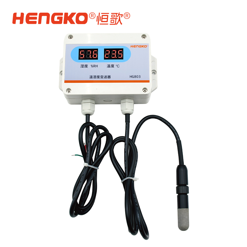 RS485溫濕度塑膠探頭 帶顯-HG803-2W8P-02溫濕度變送器 Featured Image