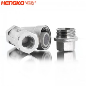 恒歌定制316L粉末燒結(jié)不銹鋼Y型過(guò)濾器耐腐蝕易清洗，用于化工行業(yè)