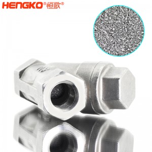 恒歌定制316L粉末燒結(jié)不銹鋼Y型過(guò)濾器耐腐蝕易清洗，用于化工行業(yè)