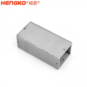 不銹鋼矩形燒結(jié)外殼過濾器孔隙均勻高效精準過濾用于檢測樣本氣體化學物質(zhì)