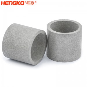 微米級燒結金屬粉末濾管筒_工業除塵器空氣濾芯